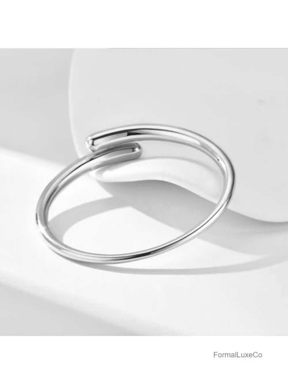 14K Gold Filled Cuff Bangle Bracelet Adjustable Teardrop Open Wrap Stackable - Picture 3 of 6